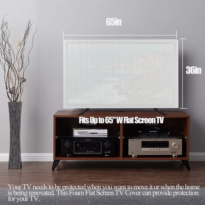 Pemaly 1 Pack Flat Screen TV Cover for Moving Fits Up to 65''W x 36''H, TV Cover Protection During House Moving, Storing, or Home Renovation Packing Cushioning Supplies - Image 3
